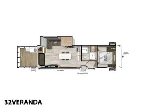 Photos of 2025 Forest River SALEM Grand Villa 32VERANDA for sale in Hartford, IL at Colman's Country Campers
