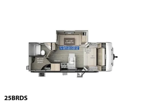 Photos of 2026 Forest River FLAGSTAFF Micro Lite 25BRDS for sale in Hartford, IL at Colman's Country Campers