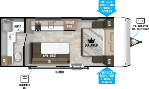Another view of 2026 Forest River SALEM FSX LE 164FBLE for sale in Hartford, IL at Colman's Country Campers