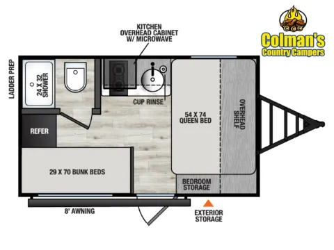 Photos of 2026 Forest River Viking 3K Series  12BH for sale in Hartford, IL at Colman's Country Campers
