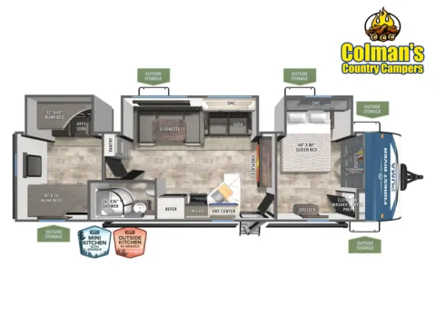 Photos of 2026 Forest River Puma 32RBFQ for sale in Hartford, IL at Colman's Country Campers