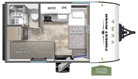 Photos of 2026 Forest River Puma Camp Edition 122BHCE for sale in Hartford, IL at Colman's Country Campers