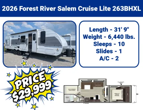 Unknown 2026 Forest River Salem Cruise Lite 263BHXL for sale in Hartford, IL