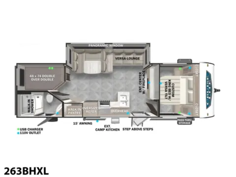Photos of 2026 Forest River Salem Cruise Lite 263BHXL for sale in Hartford, IL at Colman's Country Campers