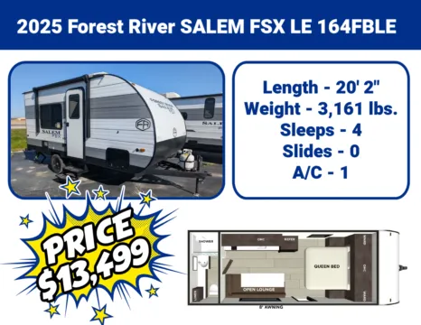 Unknown 2025 Forest River SALEM FSX LE 164FBLE for sale in Hartford, IL