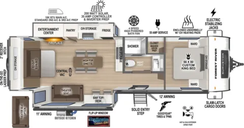Another view of 2026 Forest River Surveyor Grand Surveyor  290RLDS for sale in Hartford, IL at Colman's Country Campers