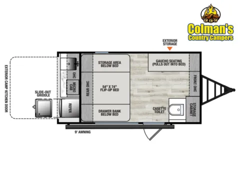 Another view of 2026 Forest River Viking ROK  12000ROK for sale in Hartford, IL at Colman's Country Campers