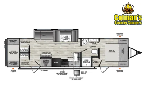 Photos of 2026 Forest River VIKING 7K 282DORM for sale in Hartford, IL at Colman's Country Campers