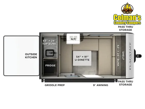 Another view of 2026 Forest River Flagstaff E-PRO  E11LE for sale in Hartford, IL at Colman's Country Campers