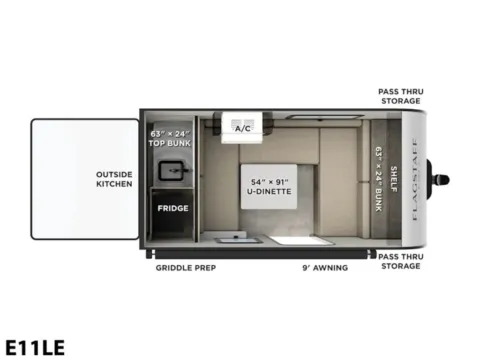 Photos of 2026 Forest River FLAGSTAFF E-PRO 11LE for sale in Hartford, IL at Colman's Country Campers