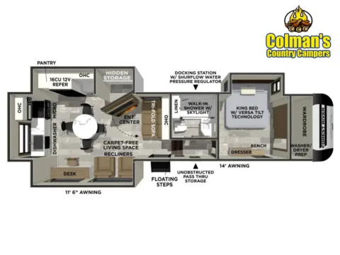 Another view of 2026 Forest River Impression   301ML for sale in Hartford, IL at Colman's Country Campers