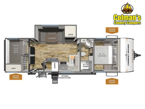 Photos of 2026 Forest River Puma Camp Edition 263BHCE for sale in Hartford, IL at Colman's Country Campers