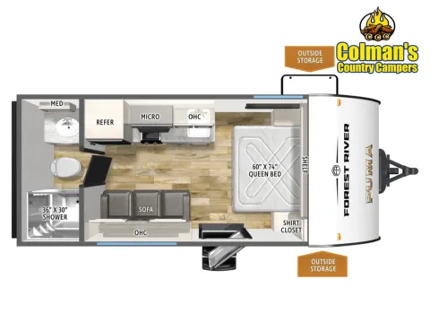 Photos of 2026 PALOMINO RV Puma Camp Edition 16QBCE for sale in Hartford, IL at Colman's Country Campers