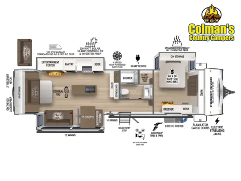 Photos of 2026 Forest River Surveyor Grand Surveyor 305RLBS for sale in Hartford, IL at Colman's Country Campers
