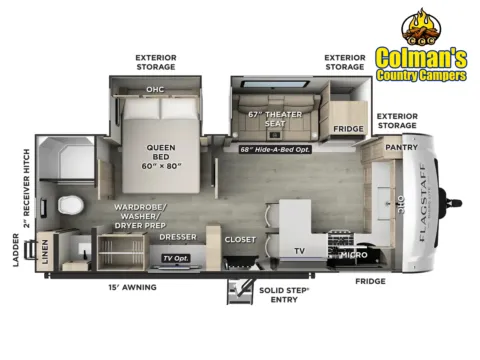 Photos of 2026 Forest River MICRO-LITE FLT25MBR for sale in Hartford, IL at Colman's Country Campers