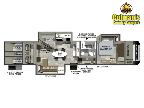 Photos of 2026 Forest River Impression 36BR3 for sale in Hartford, IL at Colman's Country Campers