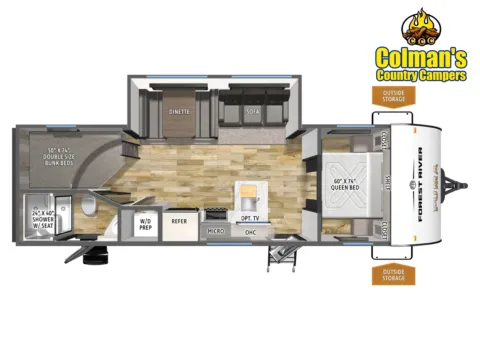 Another view of 2026 Forest River Puma Camp Edition  284BHCE for sale in Hartford, IL at Colman's Country Campers