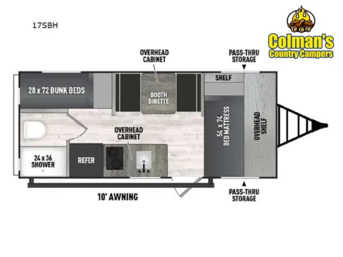 Photos of 2025 Forest River VIKING 17SBH for sale in Hartford, IL at Colman's Country Campers