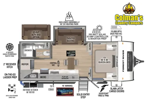 Another view of 2026 Forest River Surveyor Legend  205RKLE for sale in Hartford, IL at Colman's Country Campers