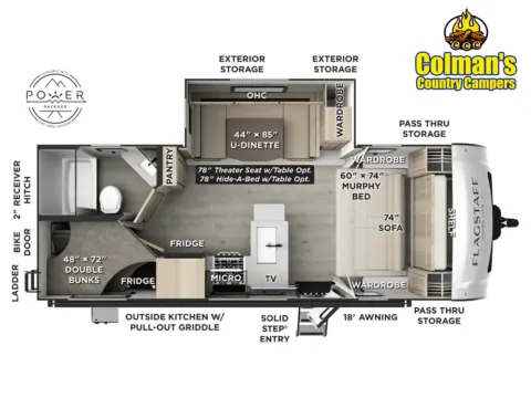Photos of 2026 Forest River Flagstaff Micro Lite  25BRDS for sale in Hartford, IL at Colman's Country Campers