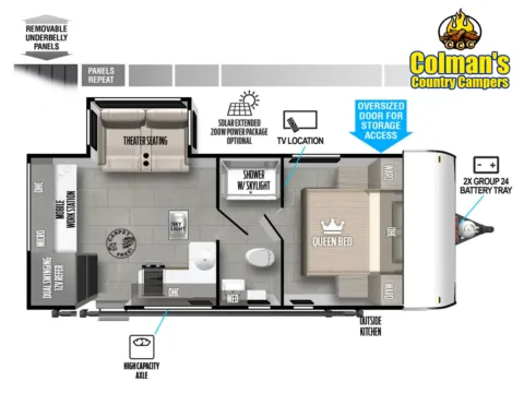 Photos of 2025 Forest River Salem FSX  163RDSK for sale in Hartford, IL at Colman's Country Campers