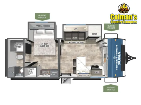 Photos of 2026 Forest River Puma 220FK for sale in Hartford, IL at Colman's Country Campers