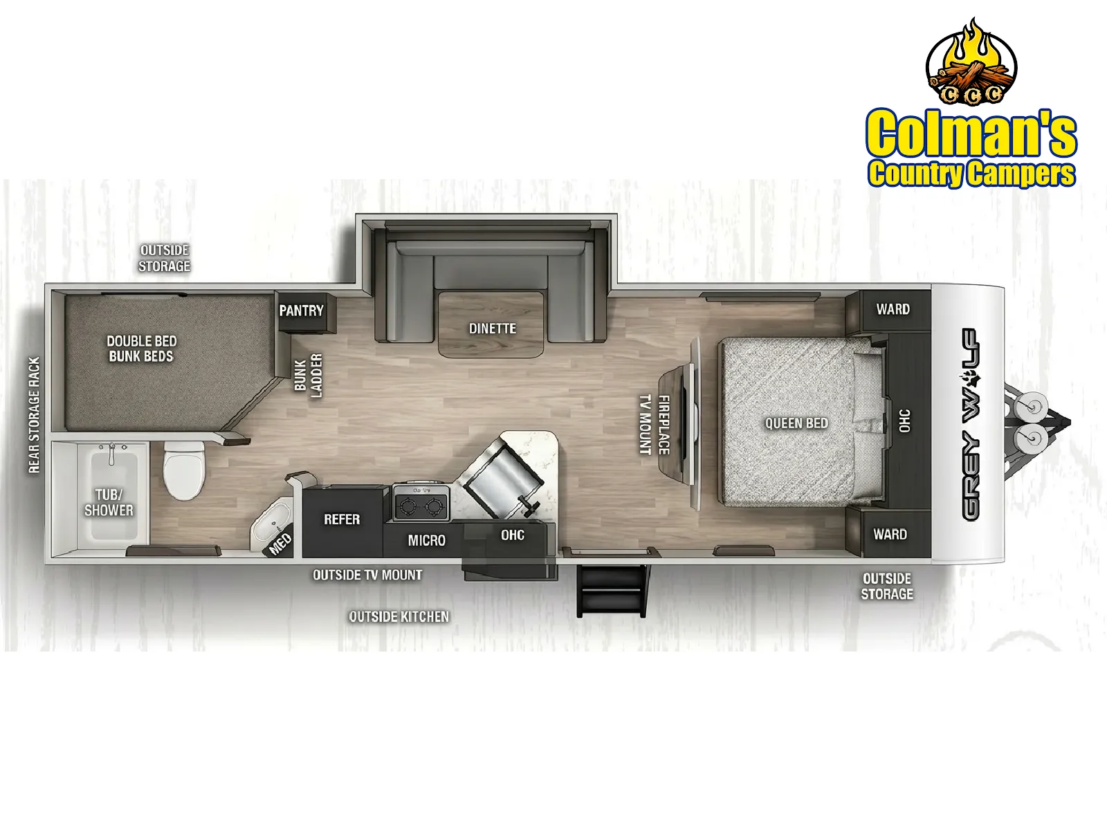 2022 Forest River Cherokee Alpha Wolf 23DBH for sale in Hartford, IL