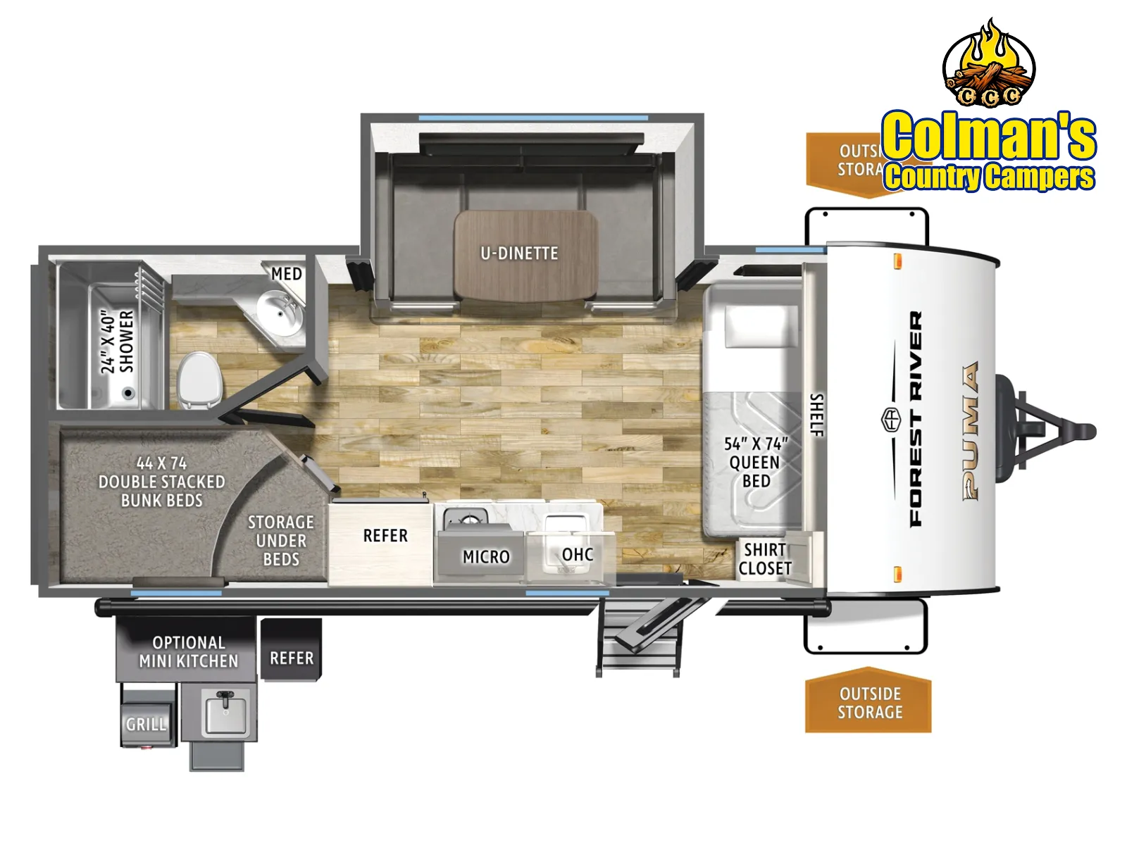 2027 Forest River Puma Camp Edition  18BHCE for sale in Hartford, IL