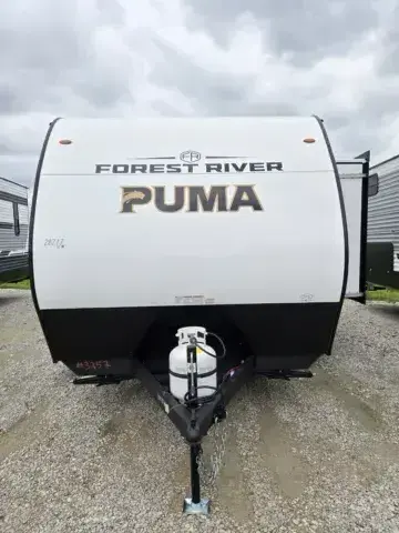 Another view of 2027 Forest River Puma Camp Edition  18BHCE for sale in Hartford, IL at Colman's Country Campers