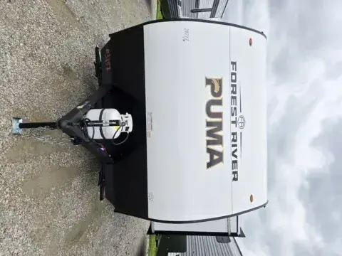 Another view of 2027 Forest River Puma Camp Edition  18BHCE for sale in Hartford, IL at Colman's Country Campers