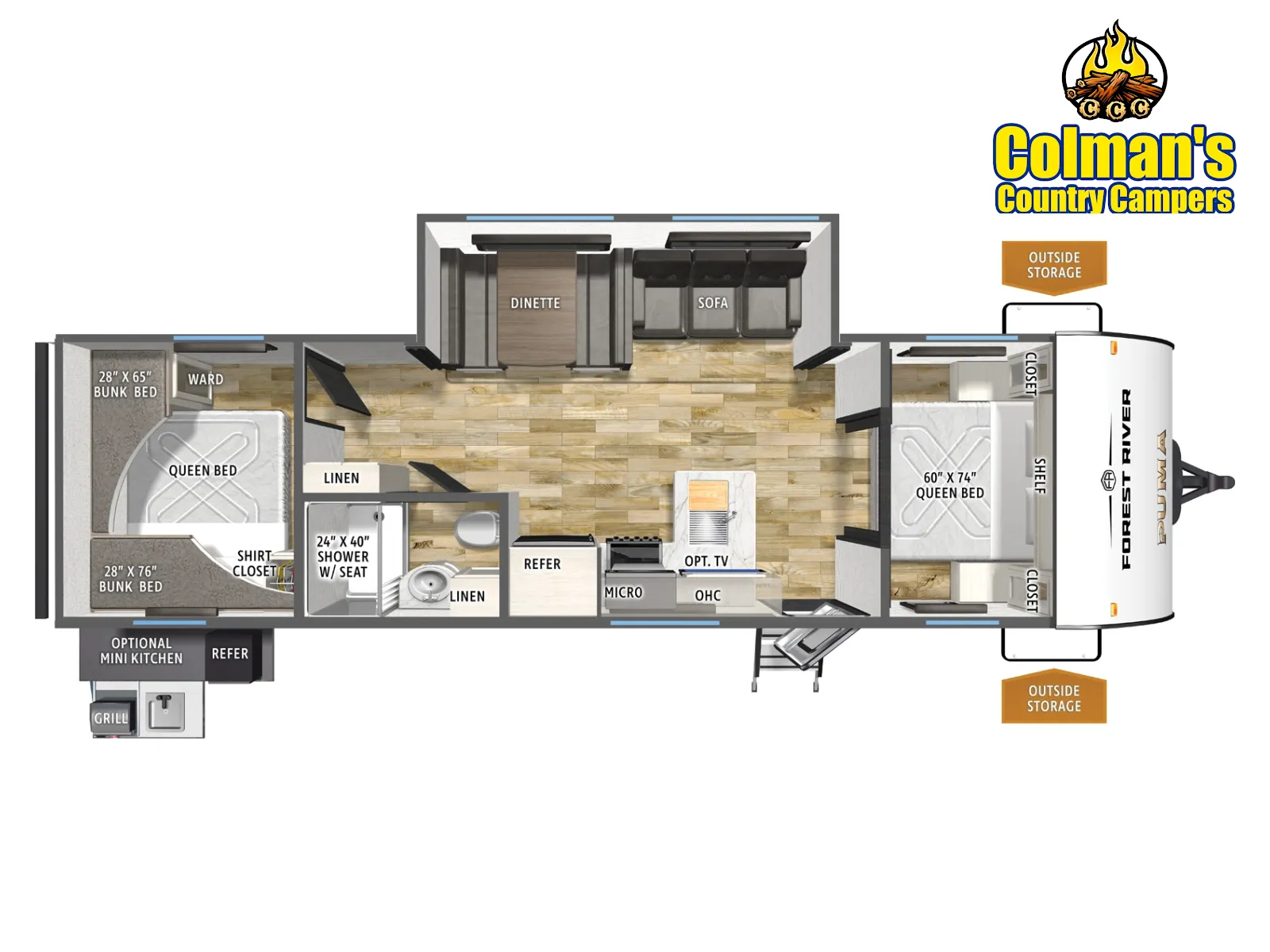 2026 Forest River Puma Camp Edition 303BHCE for sale in Hartford, IL