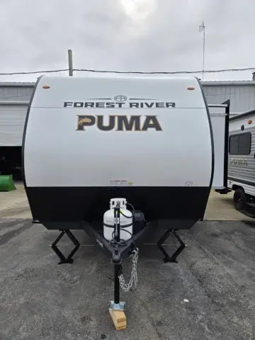 Another view of 2027 Forest River Puma Camp Edition  18BHCE for sale in Hartford, IL at Colman's Country Campers