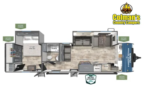 Photos of 2027 Forest River Puma 31FKRK for sale in Hartford, IL at Colman's Country Campers
