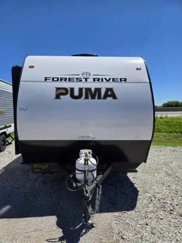 Another view of 2027 Forest River Puma Camp Edition 120RKCE for sale in Hartford, IL at Colman's Country Campers