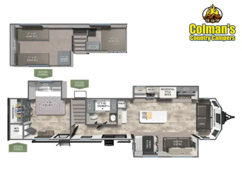 Photos of 2027 Forest River Puma Vista  402LFT for sale in Hartford, IL at Colman's Country Campers