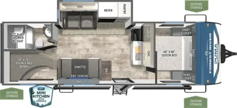 Photos of 2027 Forest River Puma 25BHS for sale in Hartford, IL at Colman's Country Campers