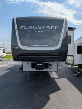 Another view of 2027 Forest River Flagstaff Classic F372RL for sale in Hartford, IL at Colman's Country Campers