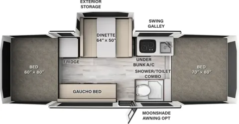 Photos of 2026 Forest River Flagstaff MAC  238MT for sale in Hartford, IL at Colman's Country Campers