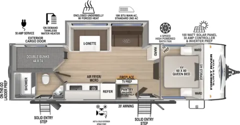 Photos of 2027 Forest River Surveyor   27CAMP for sale in Hartford, IL at Colman's Country Campers