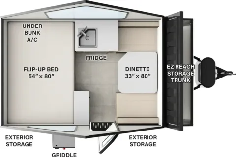 Photos of 2026 Forest River Flagstaff A-Frame   10RB for sale in Hartford, IL at Colman's Country Campers