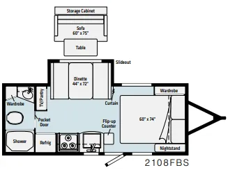 Photos of 2022 Winnebago Winnebago Micro Minnie 2108FBS for sale in Hartford, IL at Colman's Country Campers