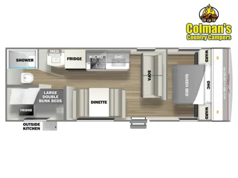 Photos of 2021 Forest River Avenger 26BK for sale in Hartford, IL at Colman's Country Campers