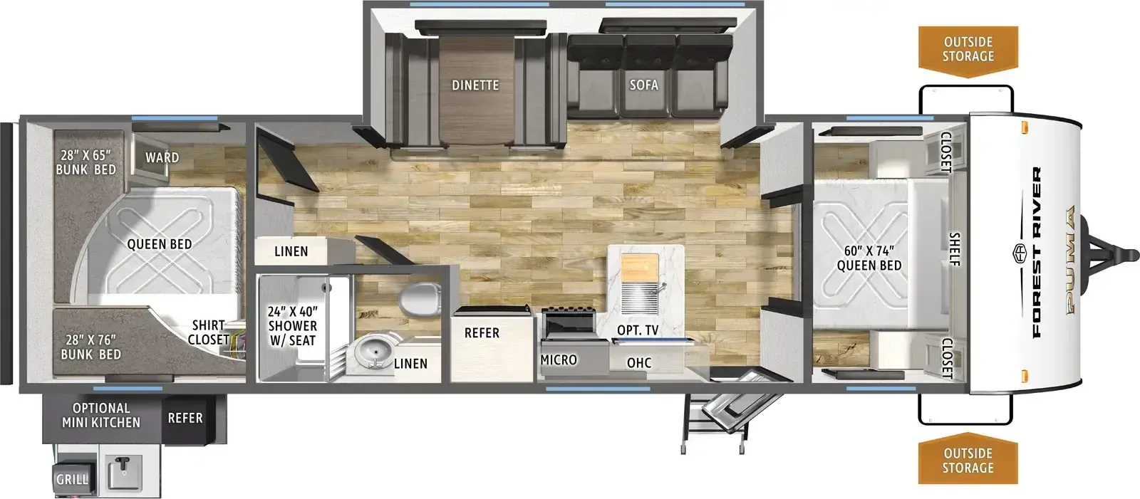 2027 Forest River Puma Camp Edition 303BHCE for sale in Hartford, IL