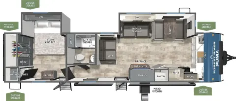 Photos of 2027 Forest River Puma 31FKRK for sale in Hartford, IL at Colman's Country Campers
