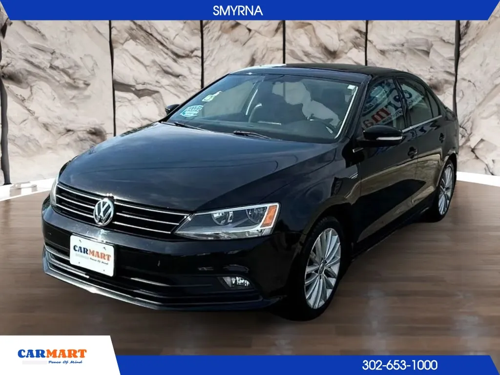 Black 2016 Volkswagen Jetta 1.8T SEL Premium Sedan 4D for sale in Smyrna, DE