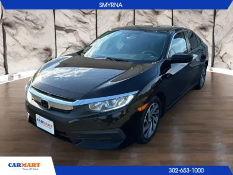 Black 2017 Honda Civic EX Sedan 4D for sale in Smyrna, DE