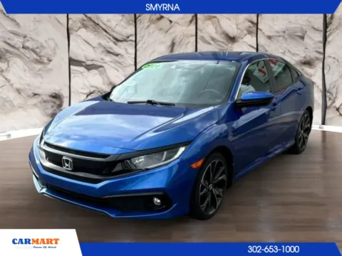 Blue 2021 Honda Civic Sport Sedan 4D for sale in Smyrna, DE