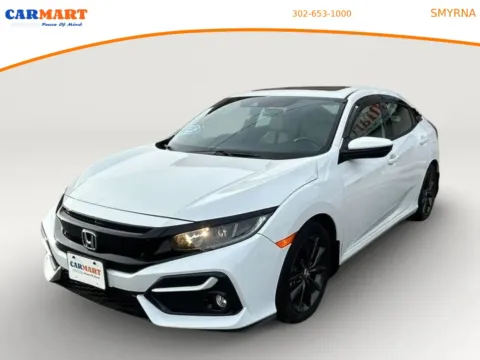 White 2021 Honda Civic EX Hatchback 4D for sale in Smyrna, DE