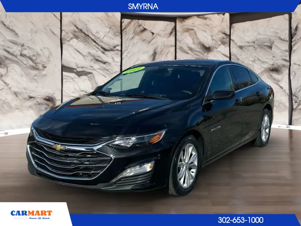 Black 2021 Chevrolet Malibu LT Sedan 4D for sale in Smyrna, DE
