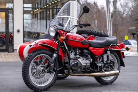 Another view of 2014 Ural Patrol Red and White for sale in Boxborough, MA at Boxborough